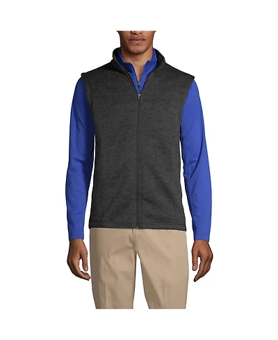 Lands' End Men's Sweater Fleece Vest