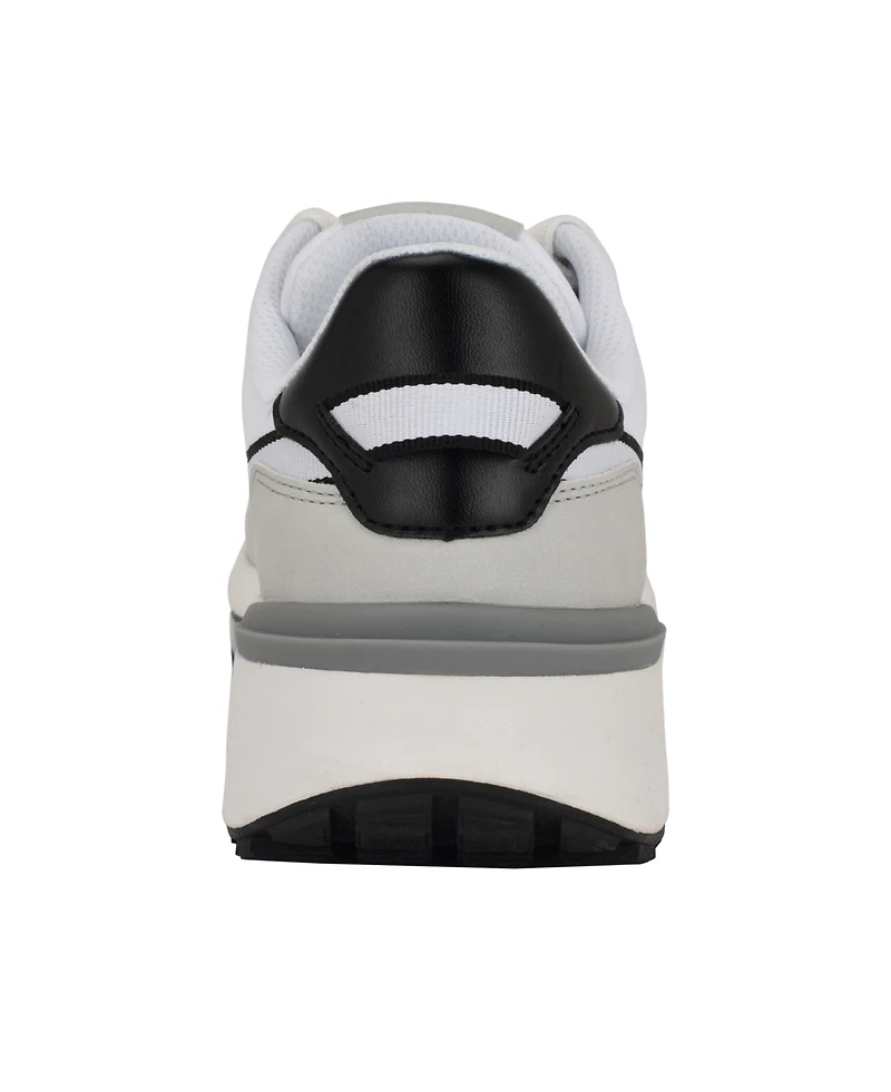 Calvin Klein Women's Khalli Almond Toe Casual Lace-up Sneakers