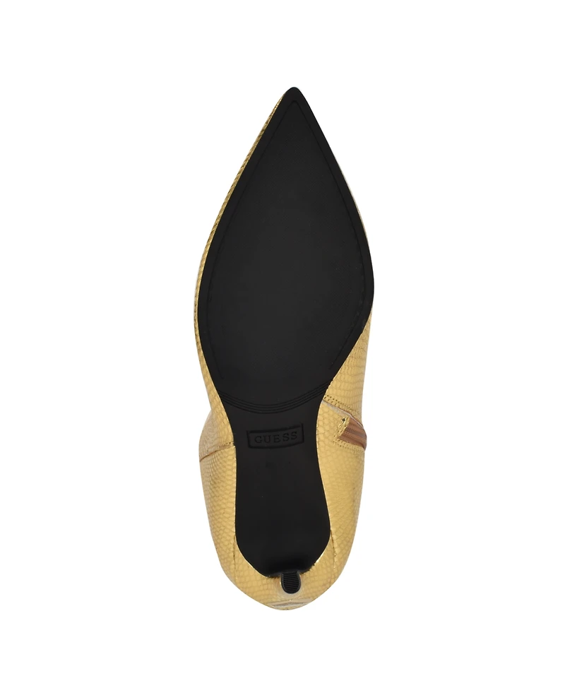 Guess Women's Richee Tall Shafted Pointy Toe Knee High Dress Boots