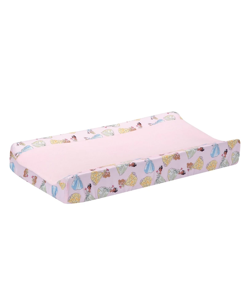 Lambs & Ivy Disney Princesses Changing Pad Cover - Cinderella, Belle & Tiana
