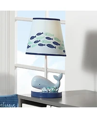 Lambs & Ivy Oceania Blue Ocean/Sea/Nautical Nursery Lamp with Shade & Bulb