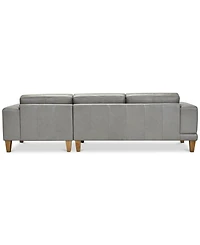 Niebee 2-Pc. Leather Sectional, Created for Macy's