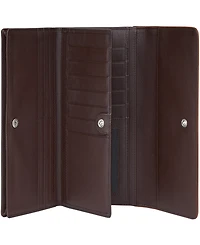 Mancini Women's Sonoma Rfid Secure Quad Fold Wallet