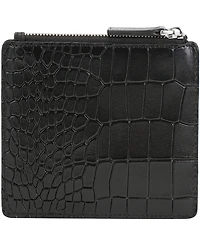 Mancini Women's Croco2 Rfid Secure Card Case Wallet
