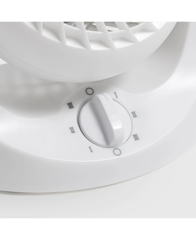 Iris Usa Woozoo Fan, 3 Speed, 6 angles, 65° Adjustable Tilt, White