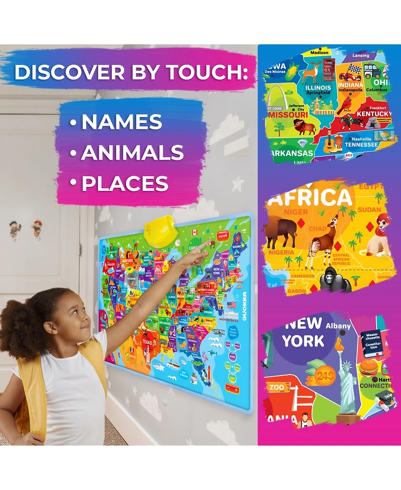 Quokka Educational Interactive Poster for Toddlers 3-5