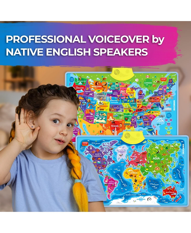 Quokka Educational Interactive Poster for Toddlers 3-5