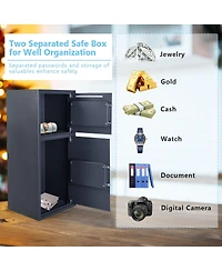 Sugift Digital Safe Box with 2 Doors
