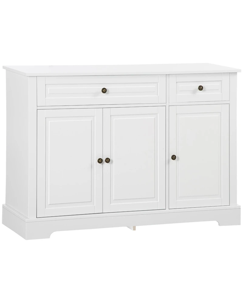 Modern Sideboard Cabinet with Drawers and Adjustable Shelves