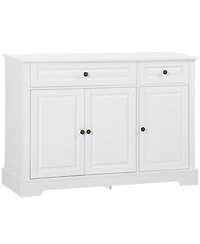 Modern Sideboard Cabinet with Drawers and Adjustable Shelves
