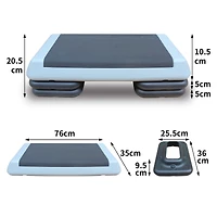 Streamdale Furniture Adjustable Aerobic Stepper with Risers