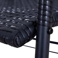 Wicker Glider Bench Rocking Chair for Patio & Outdoors