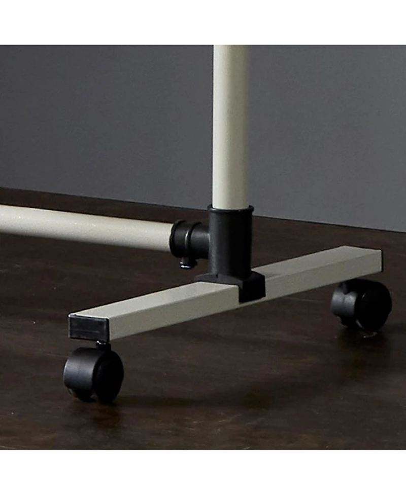 Streamdale Short, Rolling Clothing Racks with Storage Shelves