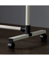 Streamdale Short, Rolling Clothing Racks with Storage Shelves