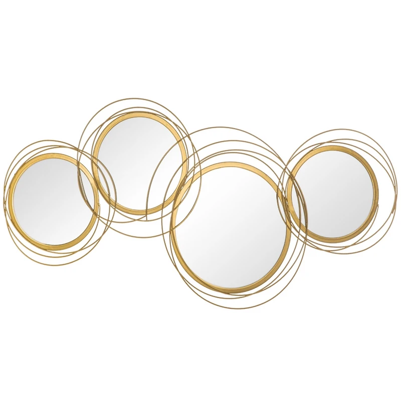 Modern Metal Wall Decor: Mirror Sculptures for Home