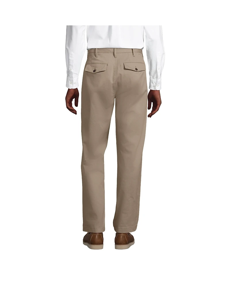 Lands' End Men's Knockabout Comfort Waist Relaxed Fit Pleated Front Chino Pant