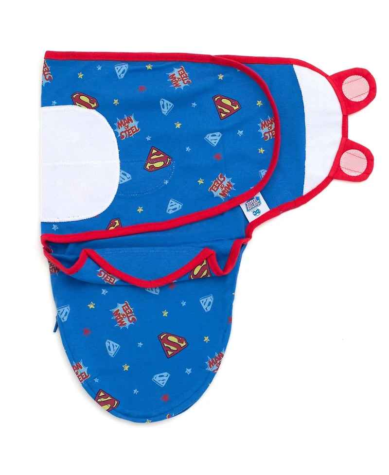 Dc Comics Baby Boys Justice League The Flash Superman Batman 3 Pack Swaddle Sacks Newborn to