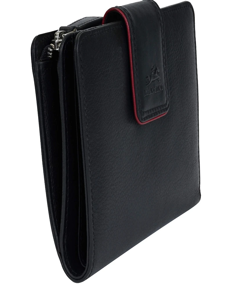Mancini Women's Sonoma Rfid Secure Clutch Wallet