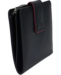 Mancini Women's Sonoma Rfid Secure Clutch Wallet