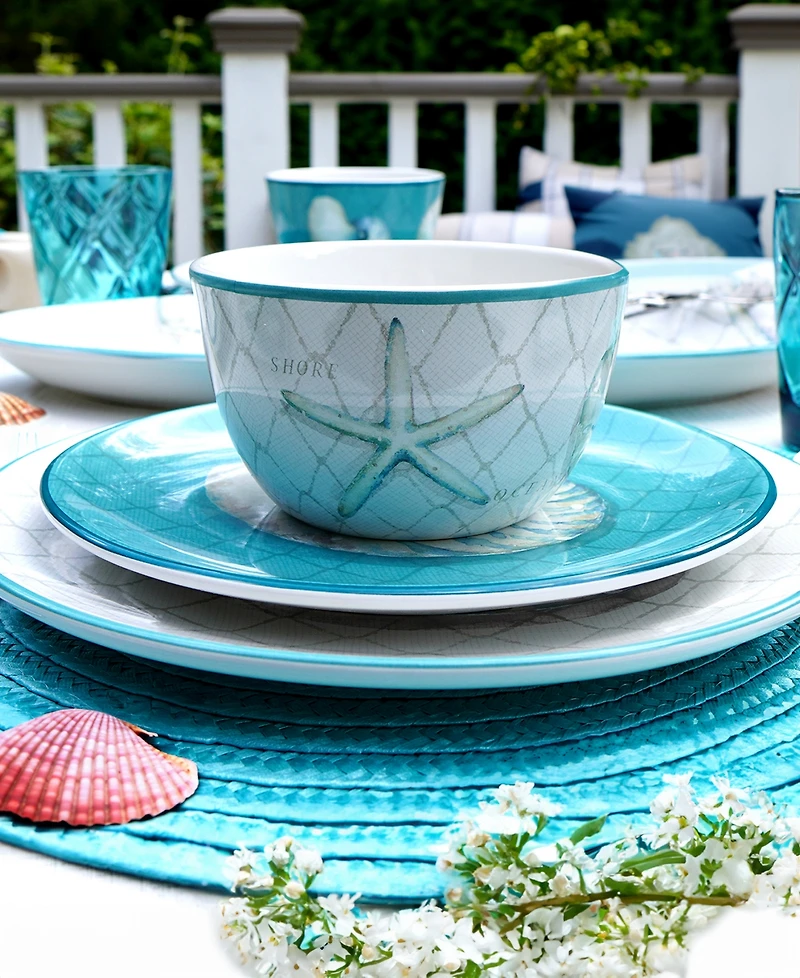 Certified International Ocean View Set of 4 Ice Cream Bowls