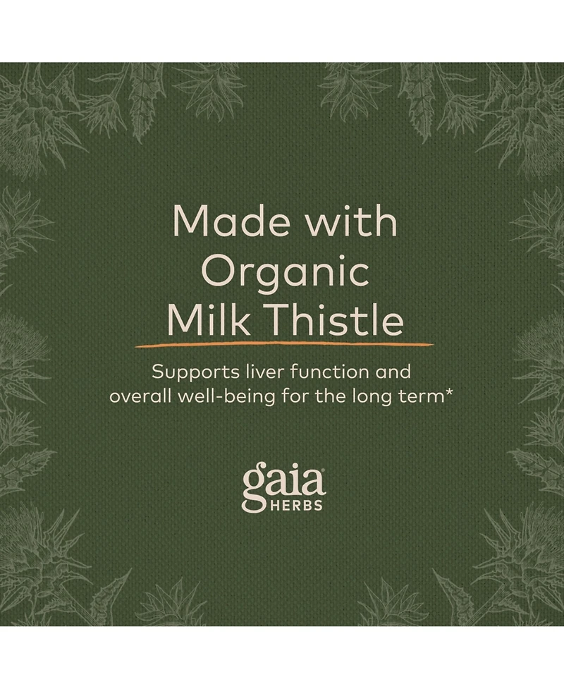 Gaia Herbs Milk Thistle Seed - Liver Supplement & Cleanse Support for Maintaining Healthy Liver Function - With Milk Thistle Seed Extract
