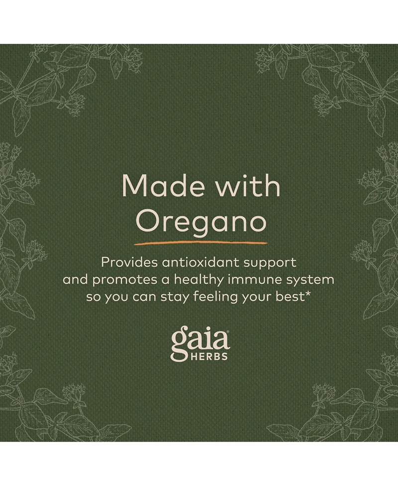 Gaia Herbs Oil of Oregano - Immune and Antioxidant Support Supplement to Help Sustain Overall Well-Being - With Oregano Oil, Carvacrol