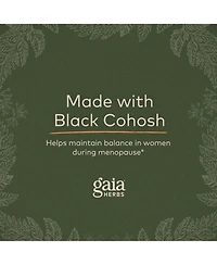 Gaia Herbs Black Cohosh - Menopause Support Supplement to Help Maintain Hormone Balance and Health for Women - With Organic Black Cohosh
