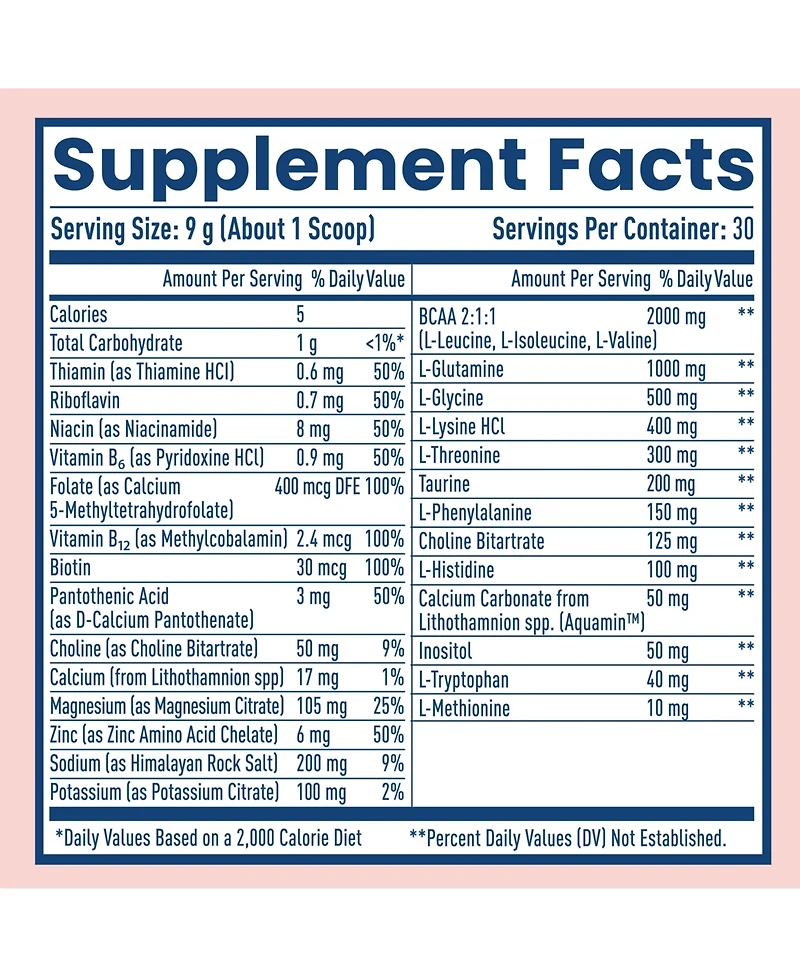 NativePath Native Hydrate, Zero Sugar, Electrolytes Powder with BCAAs, Mixed Berry Hydration, Keto & Paleo Friendly, 30 Servings