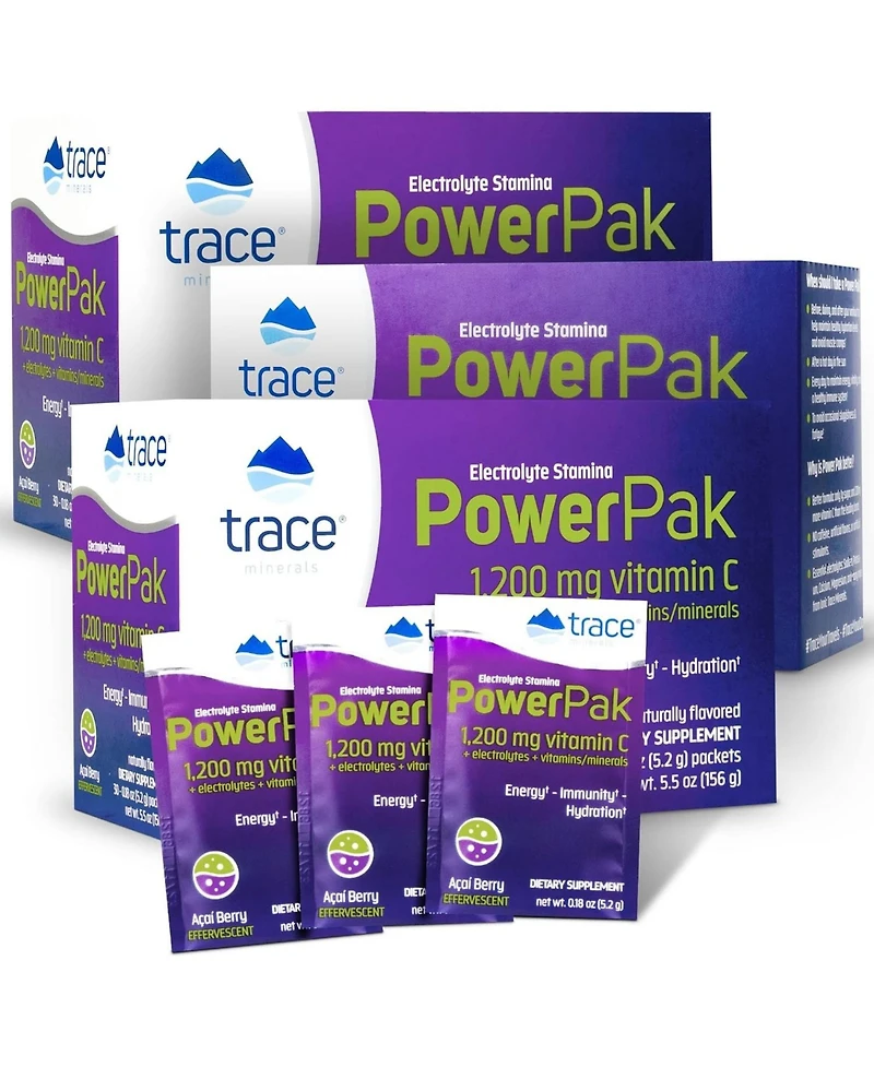 Trace Minerals Power Pak - Daily Health Support Supplement with Vitamins & Minerals