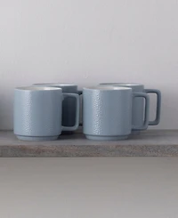 Noritake Colortex Stone Stax Mugs, Set of 4