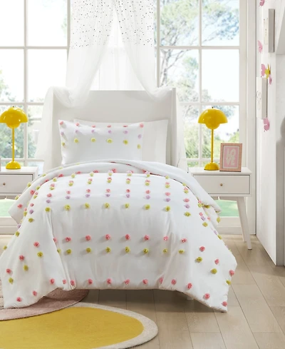 Mi Zone Kids Cora Pompom Clip Jacquard 3-Pc. Comforter Set, Full/Queen