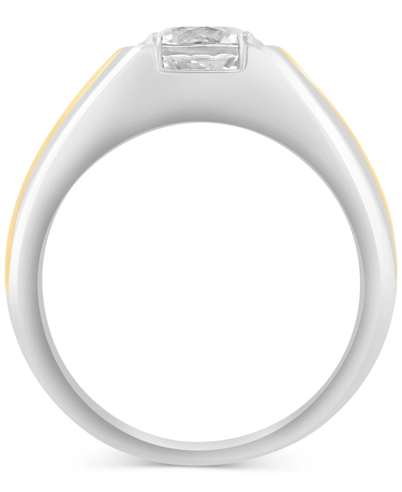 Effy Men's Zircon Band (2-3/4 ct. t.w.) in Sterling Silver & Gold-Plate