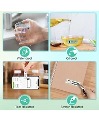 Nelko Genuine P21 Label Maker Tape, Adapted Label Print Paper, 14x40mm (0.55"x1.57"), Standard Laminated Office Labeling Tape Replacement, Multipurpos