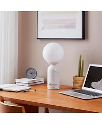 Brightech Mila Tall 15" Dimmable Led Table Lamp with Marble Base