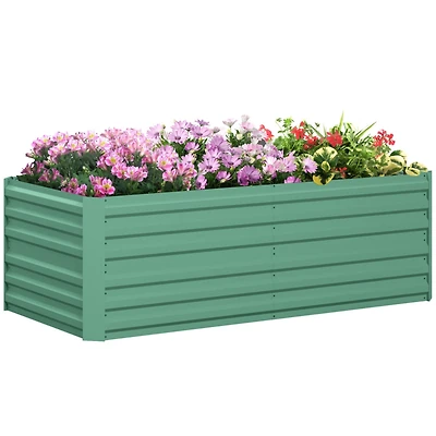 Galvanized Raised Garden Bed Kit (6' x 3' x 2', Light Green)