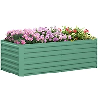 Galvanized Raised Garden Bed Kit (6' x 3' x 2', Light Green)