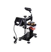 5 1/2" x 3" Digital Hat Cap Heat Press Machine Sublimation Transfer Steel Frame Swing Away