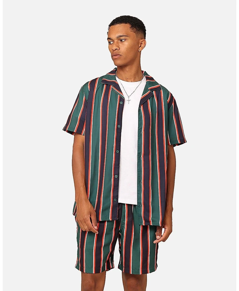 Xxiii Men's Steven Stripe Button Up Shirt - Multi