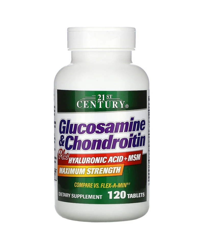 21st Century Glucosamine & Chondroitin Plus Hyaluronic Acid + Msm