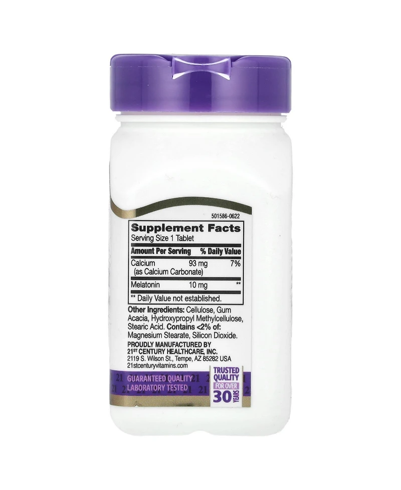 21st Century Melatonin Prolonged Release 10 mg