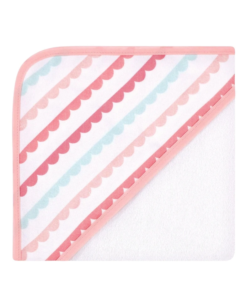 Hudson Baby Girls Cotton Rich Hooded Towels