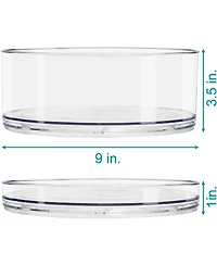 Sorbus Clear Acrylic Lazy Susan Organizer 3 Pack - for Fridge, Pantry, Cabinet, Table, Makeup, Set