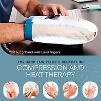 LifePro Hand Massager - for Arthritis and Carpal Tunnel Relief - Hand, Wrist and Fiinger Massager with Heat and Compression
