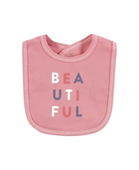 Touched by Nature Baby Girls and Boys Elephant Bibs, Pack of 5