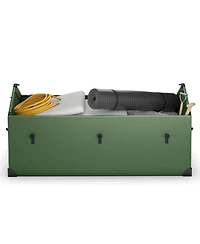 Sugift Waterproof Outdoor Storage Box with Ventilated Window Adjustable Snap