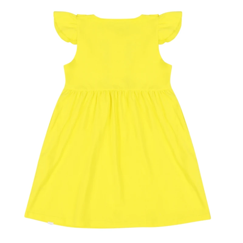Mixed Up Clothing Girls Embroidered Short Flutter Sleeve Cozy Dress