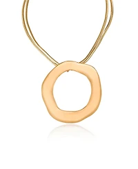 Ettika Plated Open Circle Statement Necklace