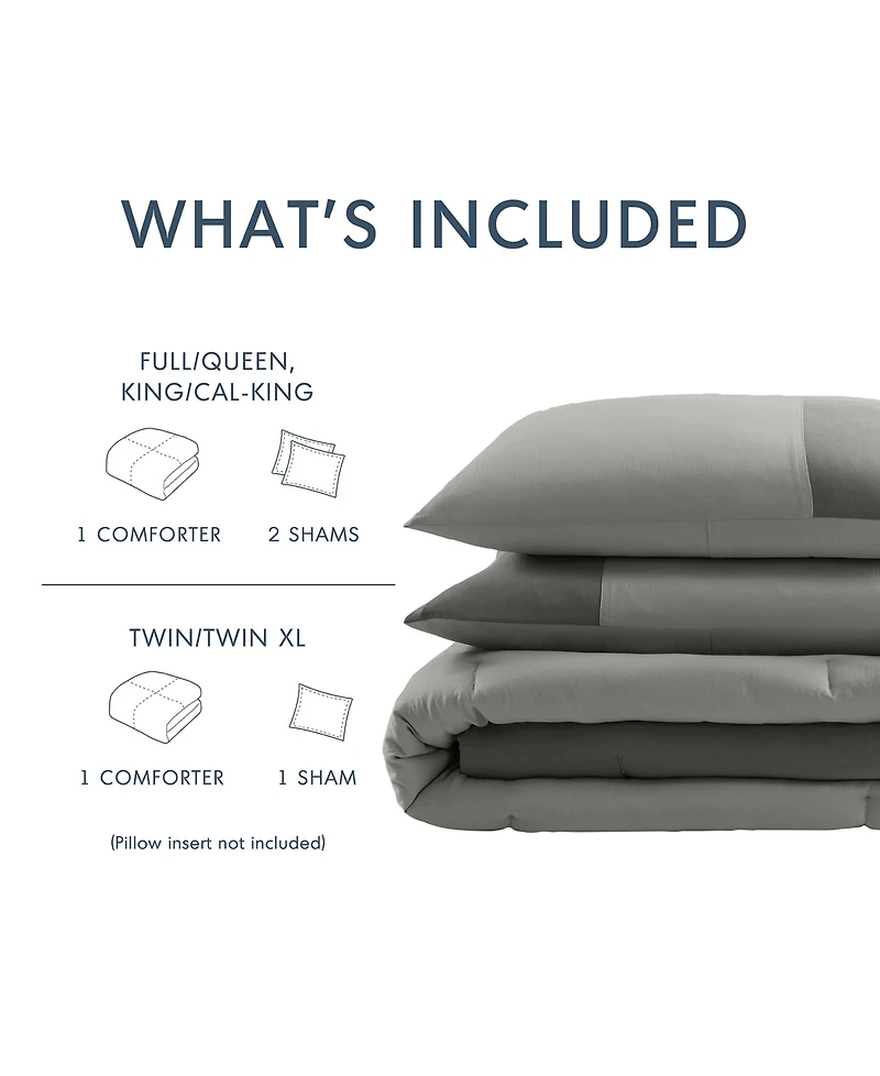 510 Design Miro Soft Washed Color Block 2-Pc. Comforter Set, Twin/Twin Xl