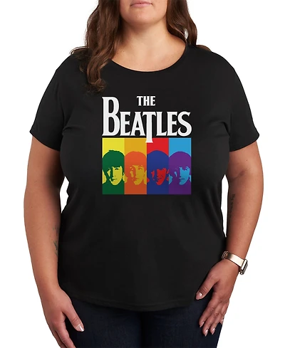 Hybrid Apparel Trendy Plus the Beatles Logo Graphic T-shirt