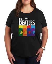 Hybrid Apparel Trendy Plus the Beatles Logo Graphic T-shirt